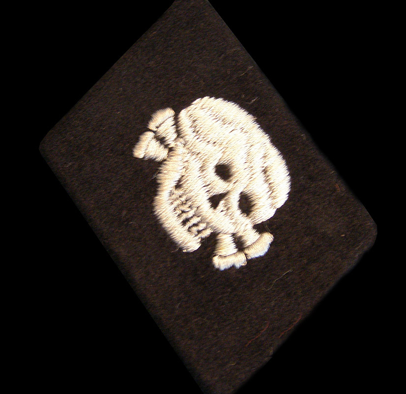 Waffen-SS 'Totenkopf' Skull Collar Patch