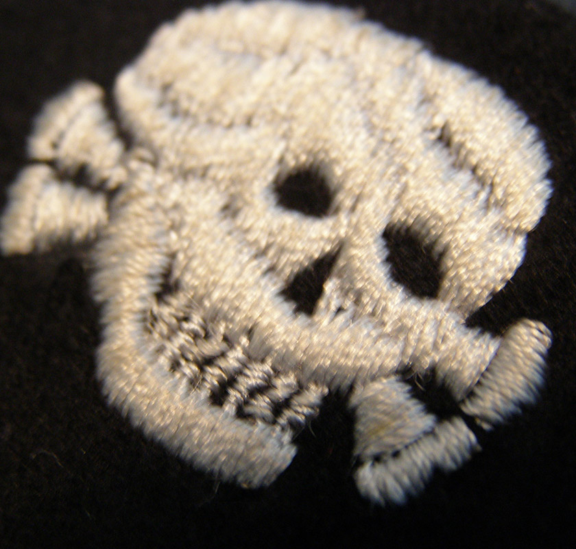 Waffen-SS 'Totenkopf' Skull Collar Patch
