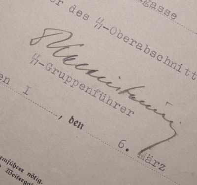 SS Signature | Kaltenbrunner