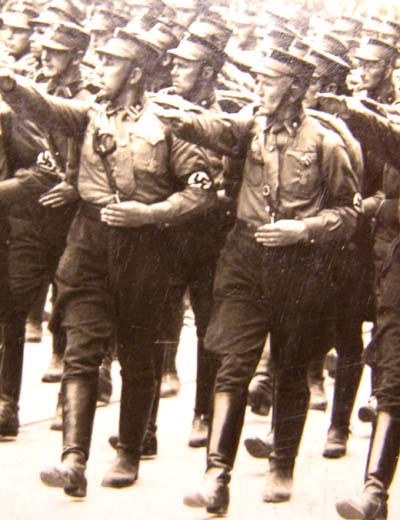 SA  Photograph. Leaders March. Nuremberg Rally 1933. Great Detail. 