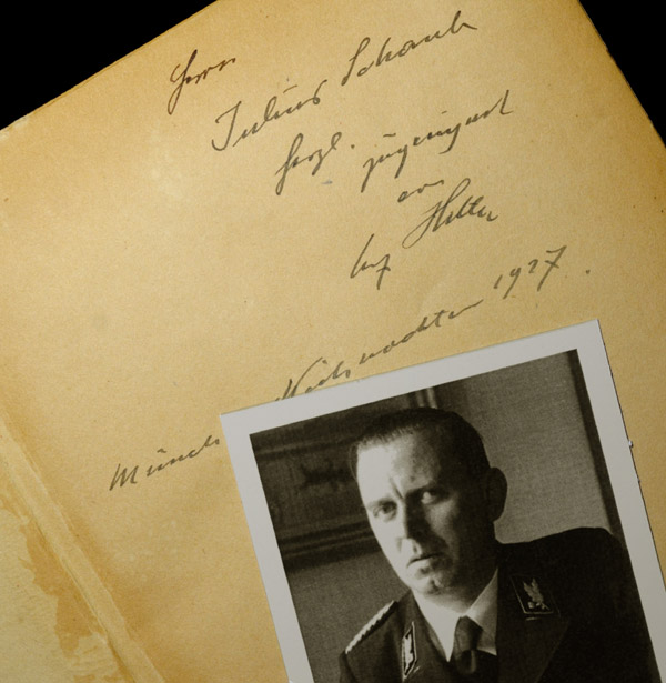 SS General Julius Schaub | Hitler Dedicated & Signed Mein Kampf | Provenance