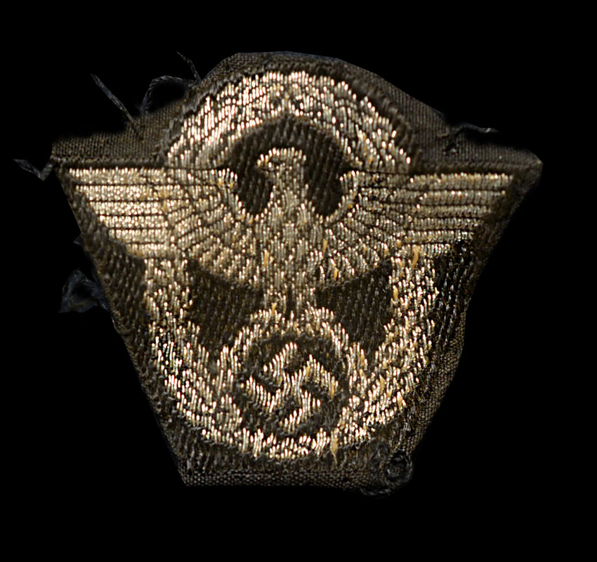Polizei Officers Woven Wreathed Eagle / Swastika