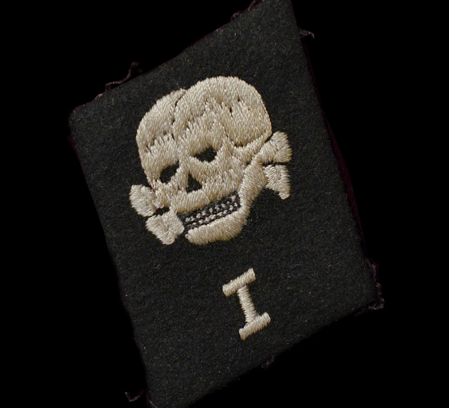 SS-Totenkopfverbande Skull & 'I' Collar Patch | Rare