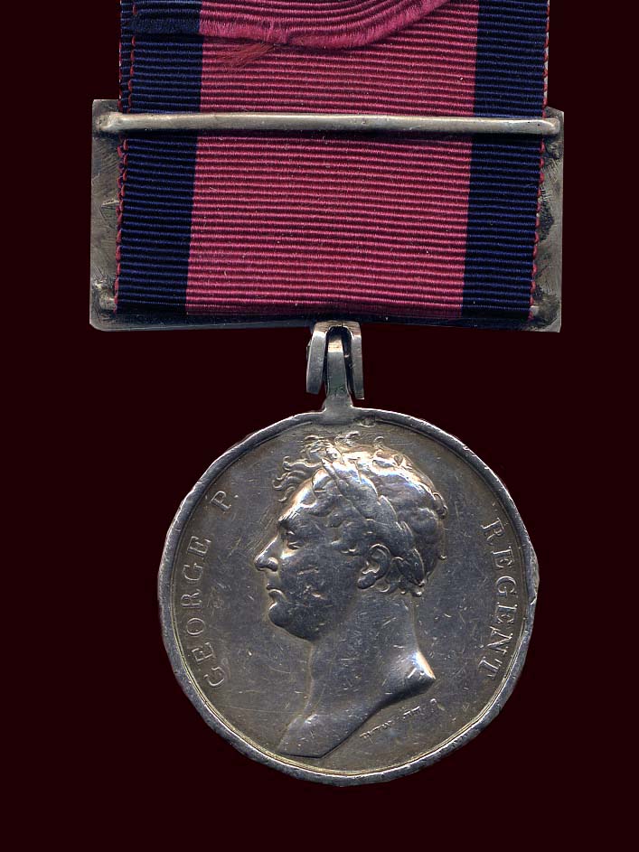 Waterloo Medal. 1st Batt. 52nd Regiment of Foot. 