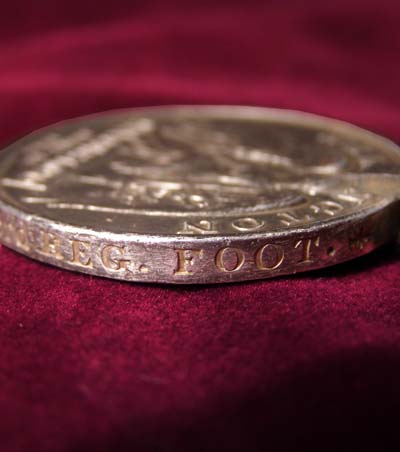 Waterloo Medal. 73rd Regiment of Foot. Wounded.