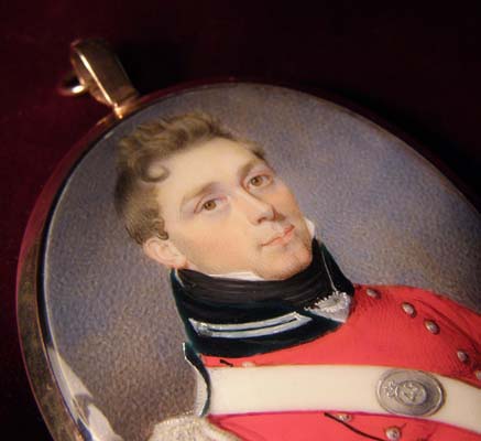 Military Portrait Miniature | Officer. 45th Regiment Foot | Circa 1814.