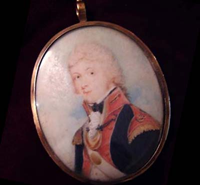 Military Portrait Miniature | David Gibson | 1796. 