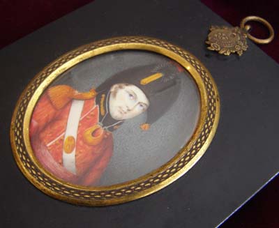 Military Portrait Miniature by Albin Roberts Burt. 