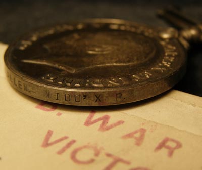 WWI Medal Pair. Boxed. Middlesex Regiment.