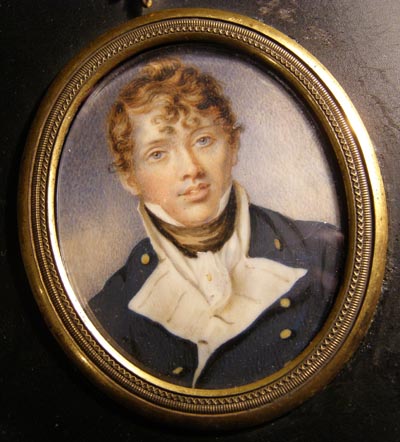Naval Portrait Miniature | Midshipman. William Wood. 1804. 
