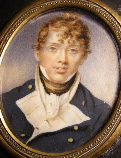 Naval Portrait Miniature | Midshipman. William Wood. 1804. 