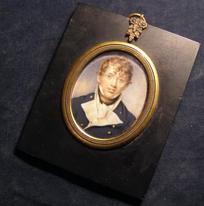 Naval Portrait Miniature | Midshipman. William Wood. 1804. 