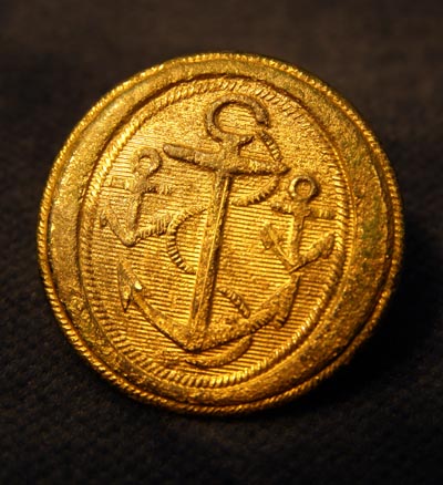 Napoleonic Royal Navy Button Rank of Master - 1812
