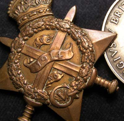 WWI Medal Group. Scots Guards. Wounded.1914.