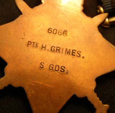 WWI Medal Group. Scots Guards. Wounded.1914.