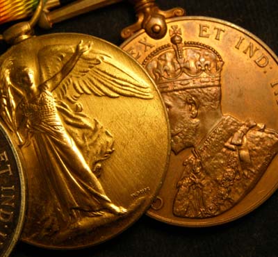 RFC Medal Trio. 12 Squadron. 3 Kills. Captain.