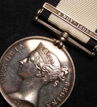 Naval General Service Medal. 4th Novr Clasp. Provenance.