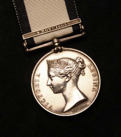 Naval General Service Medal. 4th Novr Clasp. Provenance.
