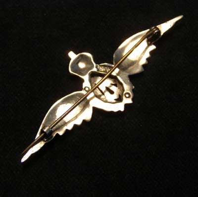 RAF 'Sweetheart' Brooch. Silver. Circa 1940.