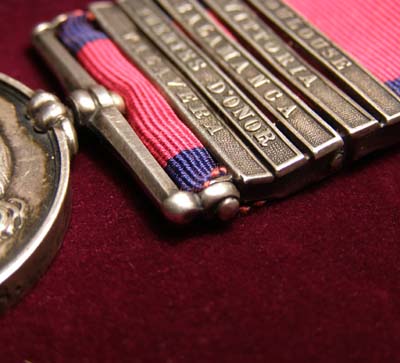 Military General Service Medal.  5 Clasps. 14th Light Dragoons.