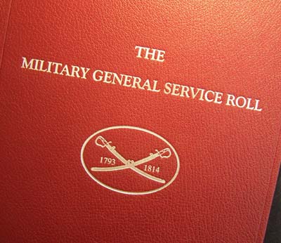 The Military General Service Medal Roll 1793 - 1814 - Leatherbound.