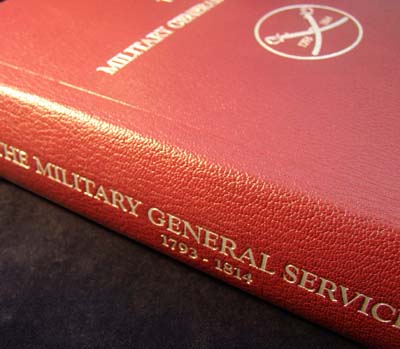 The Military General Service Medal Roll 1793 - 1814 - Leatherbound.