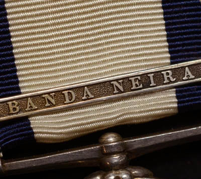 Naval General Service Medal | Banda Neira Clasp | Wounded In Action.