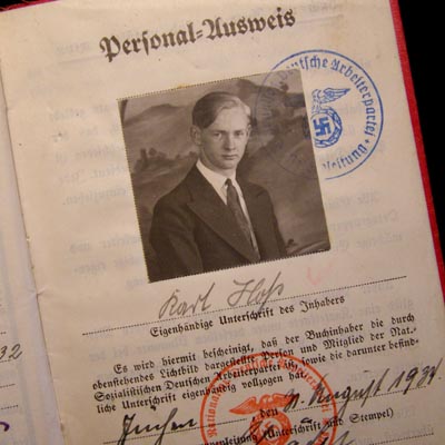 NSDAP Membership Book To SS Man With Oath To Reichsfuhrer-SS.
