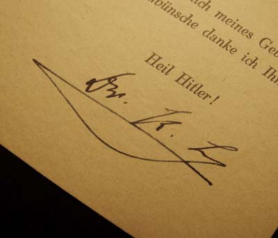 Robert Ley | Reichsleiter | Signature.