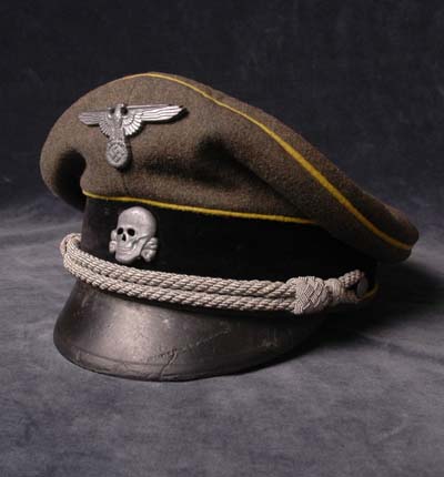 SS Peak Visor Cap. Waffen-SS. Signal Officer.
