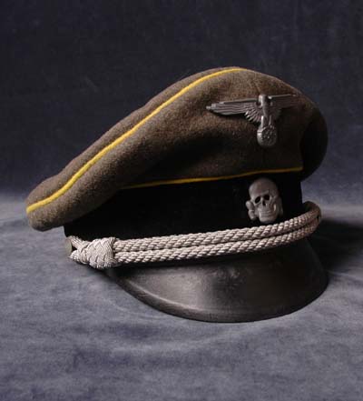 SS Peak Visor Cap. Waffen-SS. Signal Officer.