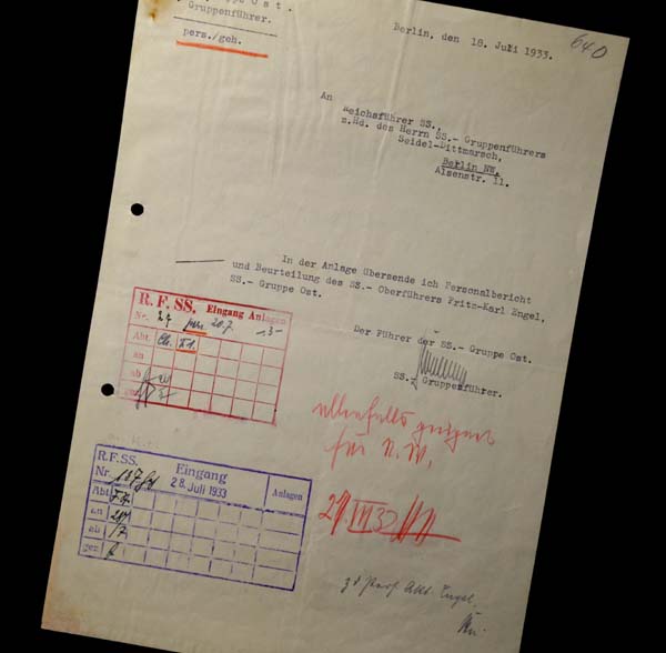 SS-General Kurt Daleuge | Himmler Writing & Initials