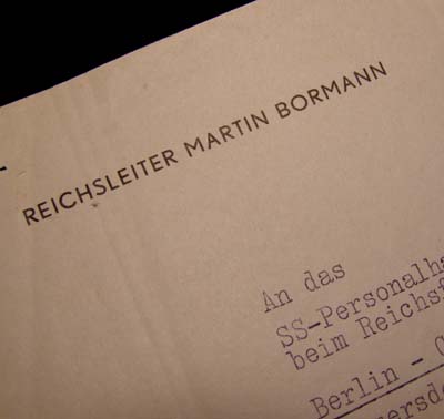 Martin Bormann | Reichsleiter | Signature.