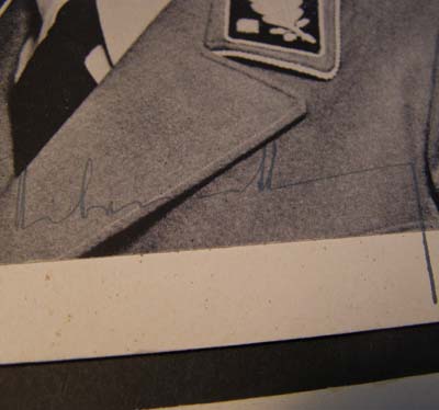 Signed Photograph & Secretary Lettter.  SA General & GL Dr.Sigfried Uiberreither