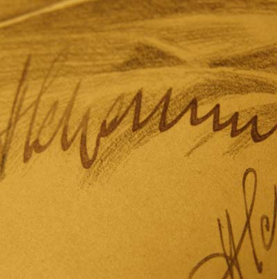 Gauleiter Hans Schemm Postcard - Ink Signature.
