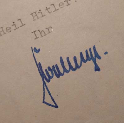 Kurt Daluege | SS General | Signature.