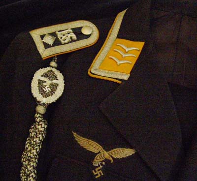 Luftwaffe Tunic + Trousers. Kriegsschule Flight NCO. 