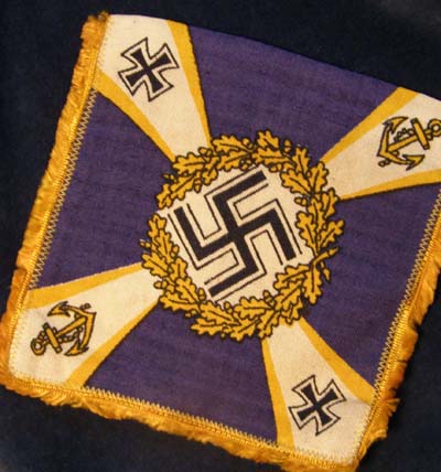Kriegsmarine Table Pennant With Kriegsmarine Standard Design. 