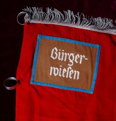 NSDAP Flag. Ortsgruppe Brger-Wiesen. Provenance.