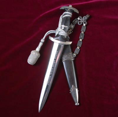 SS Chained Dagger.1936 Pattern. Type 1. Interesting Provenance.