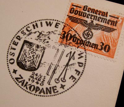Oster-Schi-Wettkämpfe In Zakopane (Deutsche Post Osten)  Postcard.