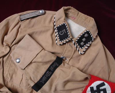 SA 'Horst Wessel' Brown Shirt Rank Of SturmfÃhrer.