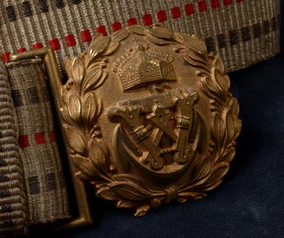 Imperial German Marine Brocade Belt & Buckle.