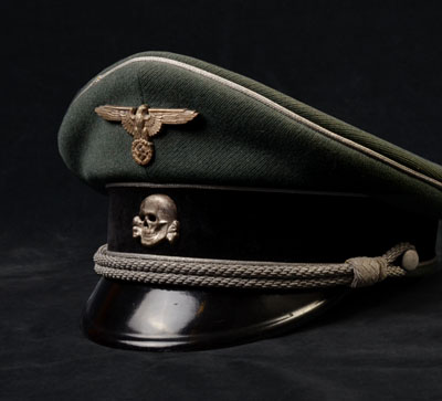 Waffen-SS General Rank Peak Visor Cap | Double-Erel.