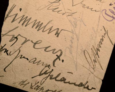 Heinrich Himmler |Reichsfuhrer-SS| Signature + Others..