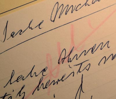 Adolf Eichmann | Hand Written Note During Trial | 1962.