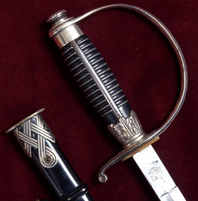 SS Officer Sword | nickel-silver | Krebs
