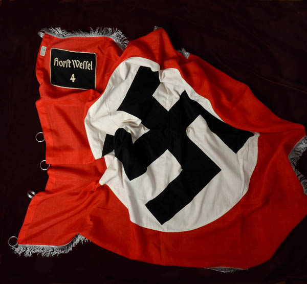 SA Flag |  Horst Wessel 4 | Berlin | Interesting Provenance.