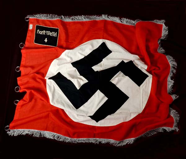 SA Flag |  Horst Wessel 4 | Berlin | Interesting Provenance.