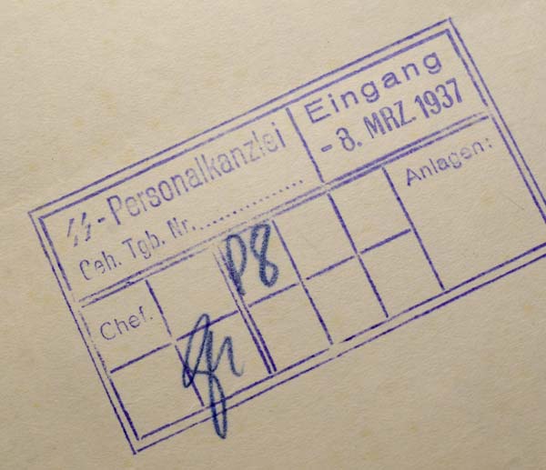 Heinrich Himmler | Reichsfuhrer-SS| Signature.